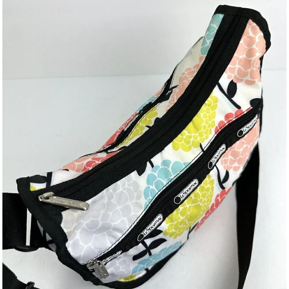 Lesportsac Everyday Crossbody Bag Floral Nylon Colorful Handbag Purse‎